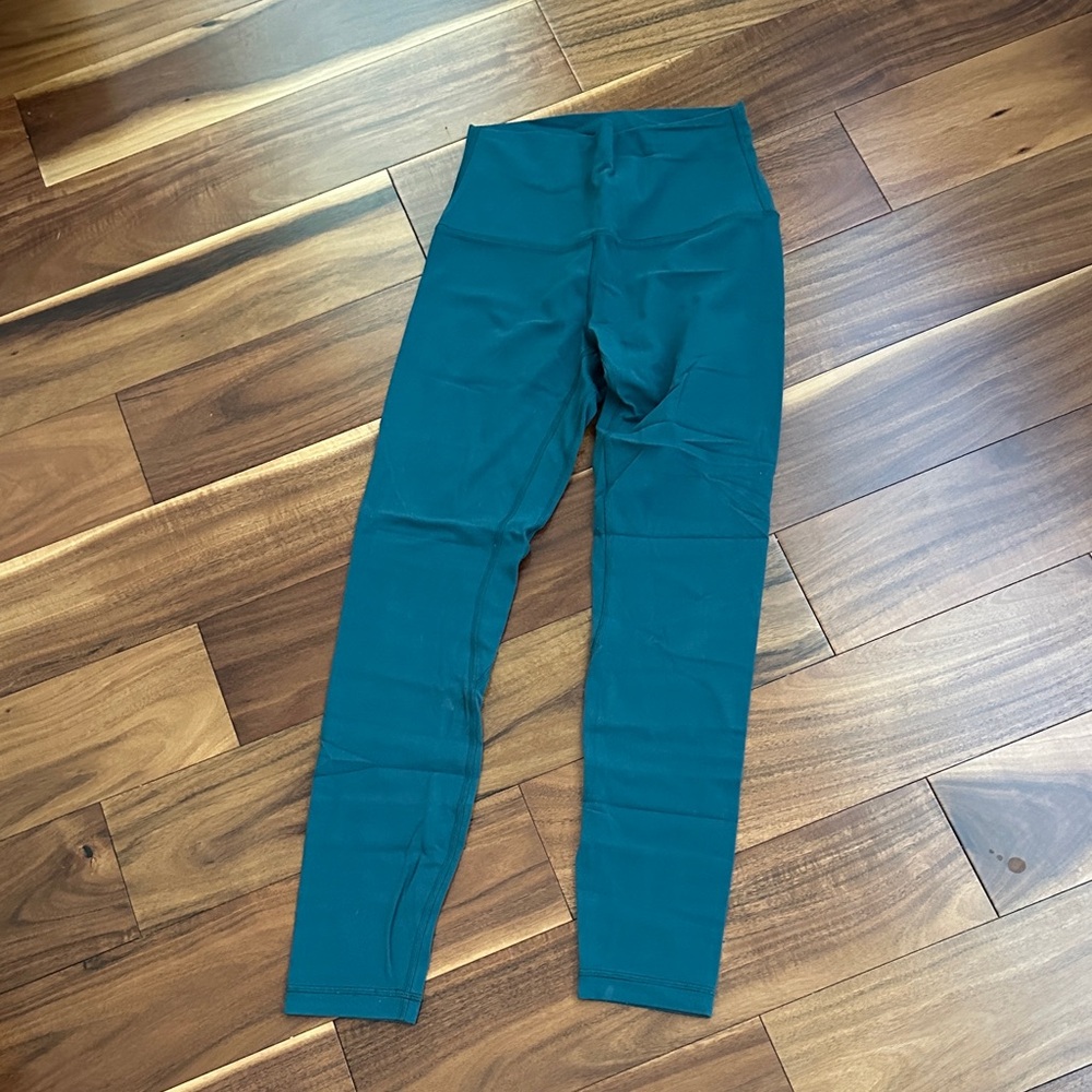 LULULEMON TEAL LEGGINGS SIZE 4